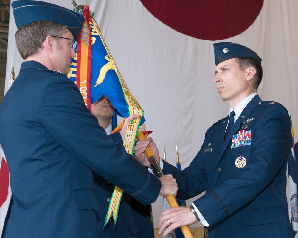 36th AS change of command ceremony