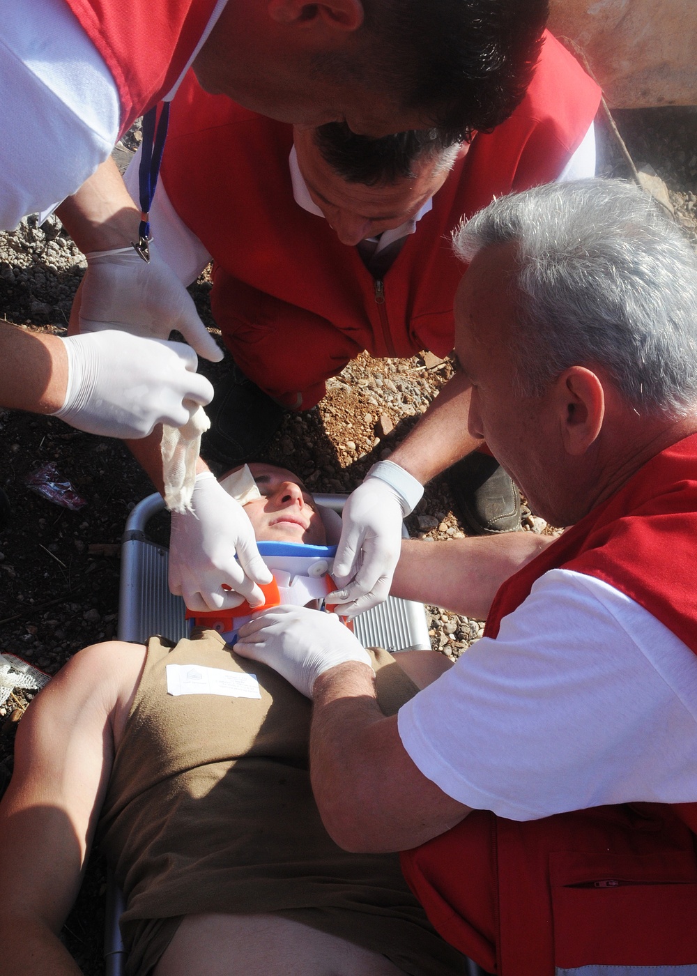 Rescuers respond to mass casualty scenario