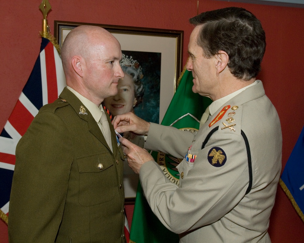 British officers Commendations and National Medals