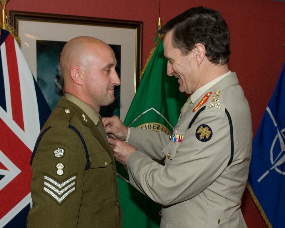 British officers Commendations and National Medals