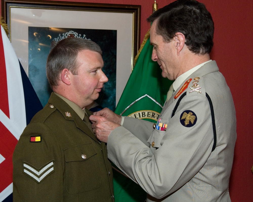 British officers Commendations and National Medals