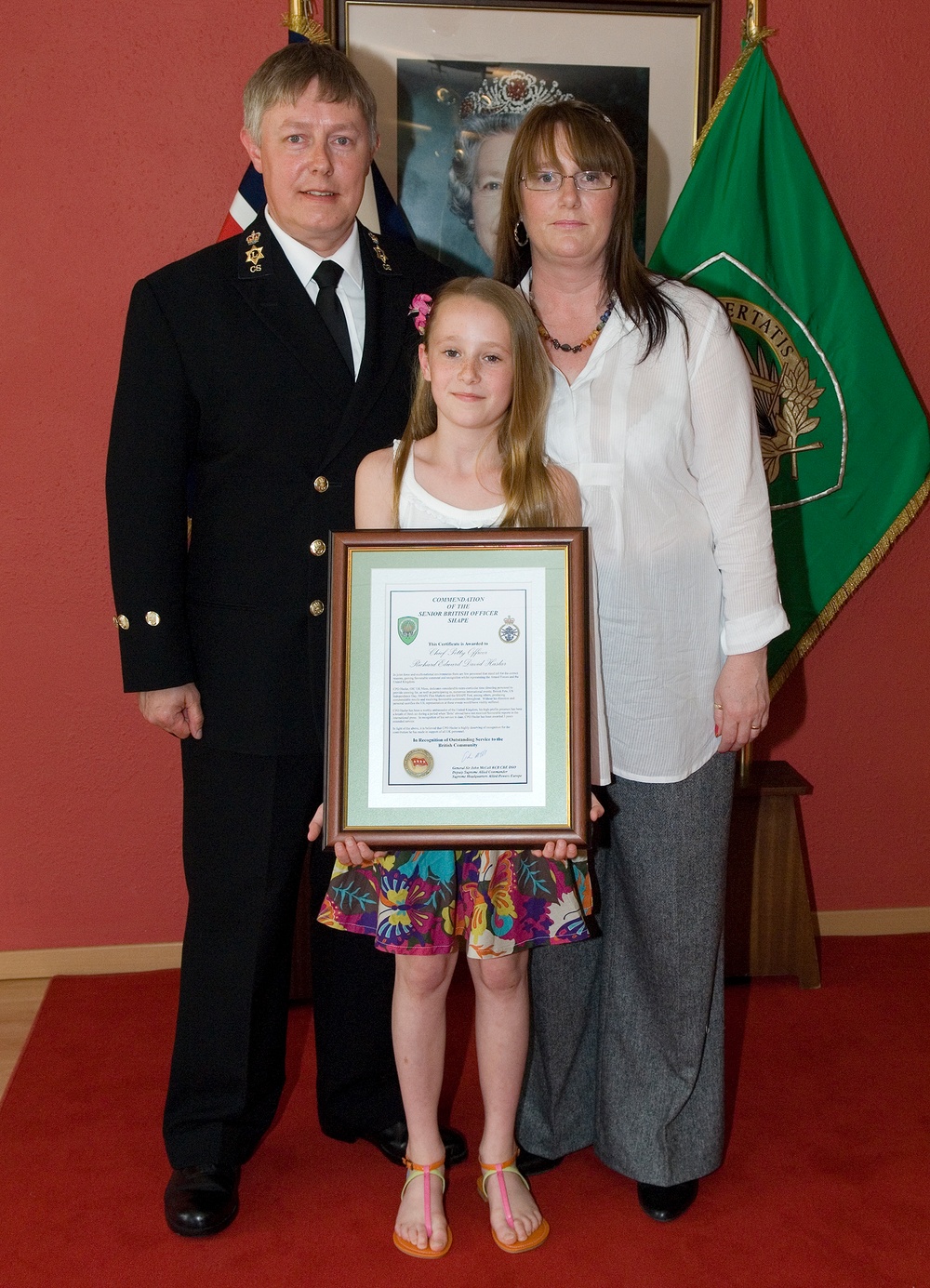 British officers Commendations and National Medals