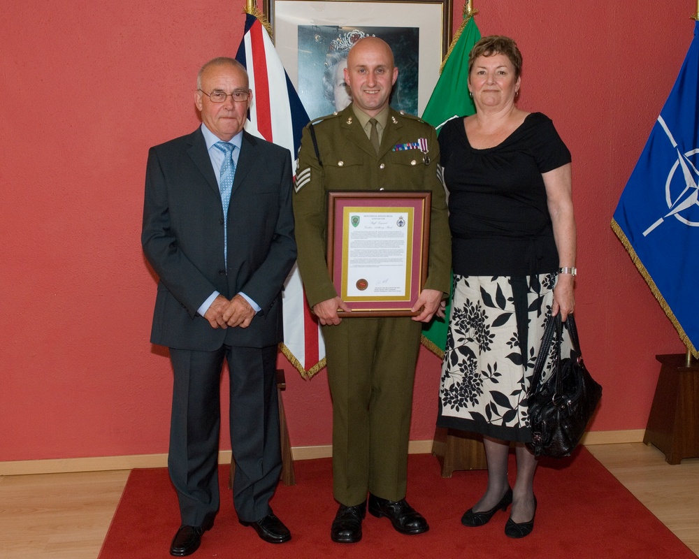 British officers Commendations and National Medals