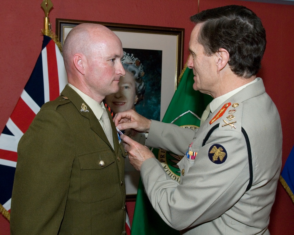 British officers Commendations and National Medals