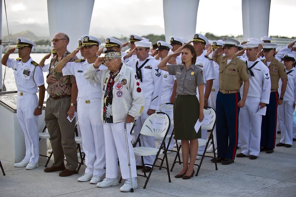 Battle of Midway 70th Anniversary Commemoration wreath laying ceremony