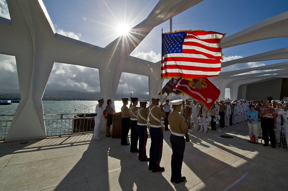 Battle of Midway 70th Anniversary Commemoration wreath laying ceremony