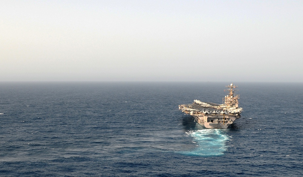USS Abraham Lincoln transits Arabian Sea