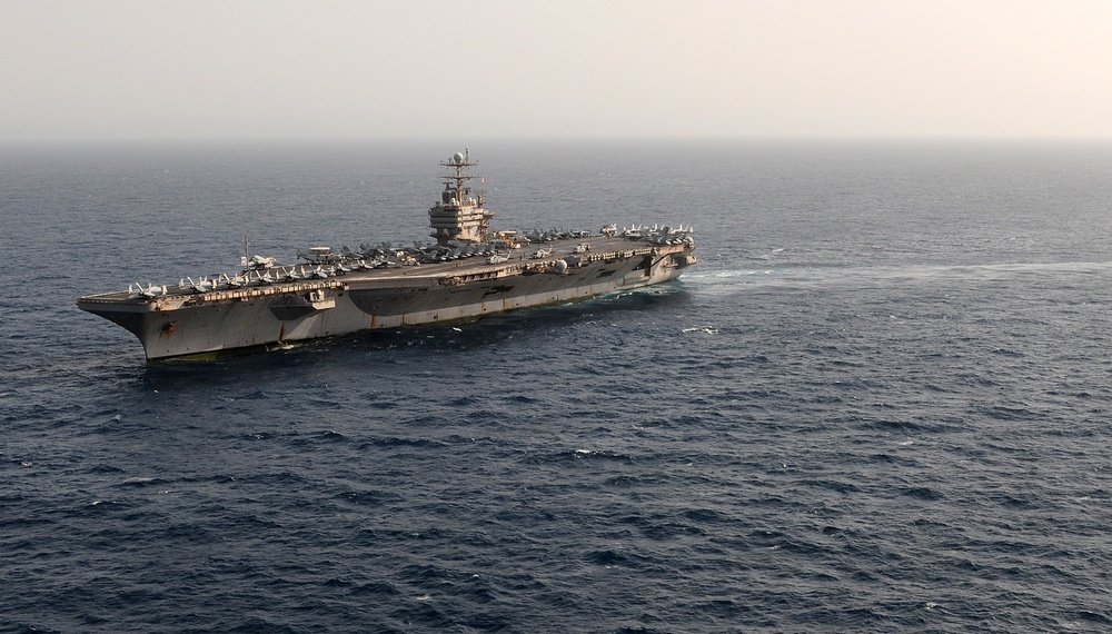 USS Abraham Lincoln transits Arabian Sea