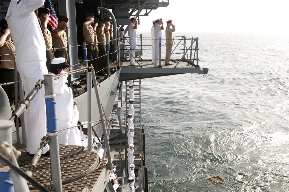 Battle of Midway memorial ceremony aboard USS Enterprise