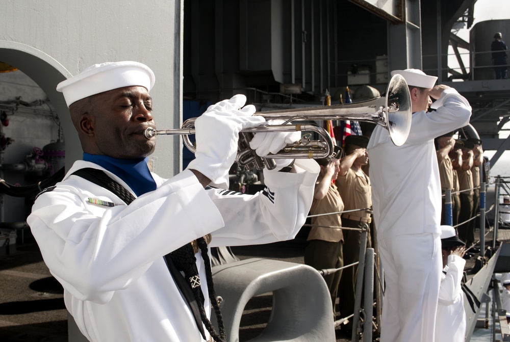 Battle of Midway memorial ceremony aboard USS Enterprise