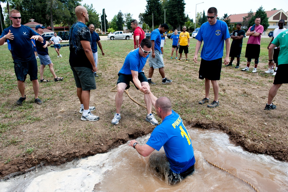 Sports day brings dunks, spikes, strikes to Incirlik