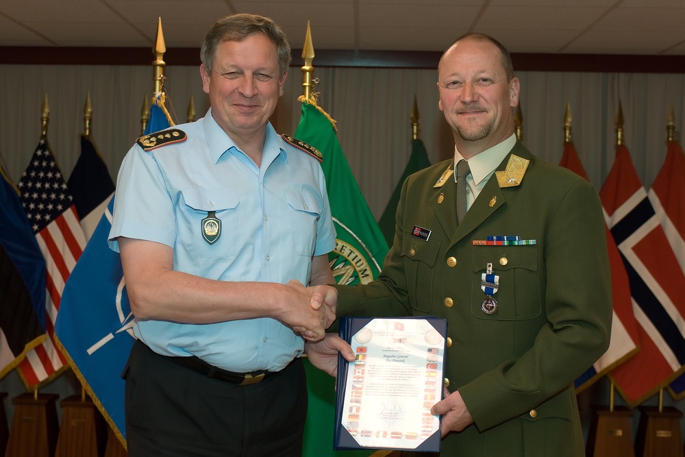 NATO MSM Award Ceremony for Brig. Roy Hunstock