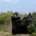 U.S. Marines aboard USS Germantown practice an amphibious assault attack during CARAT 2012