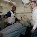 USS Peleliu aids a medically evacuated patient