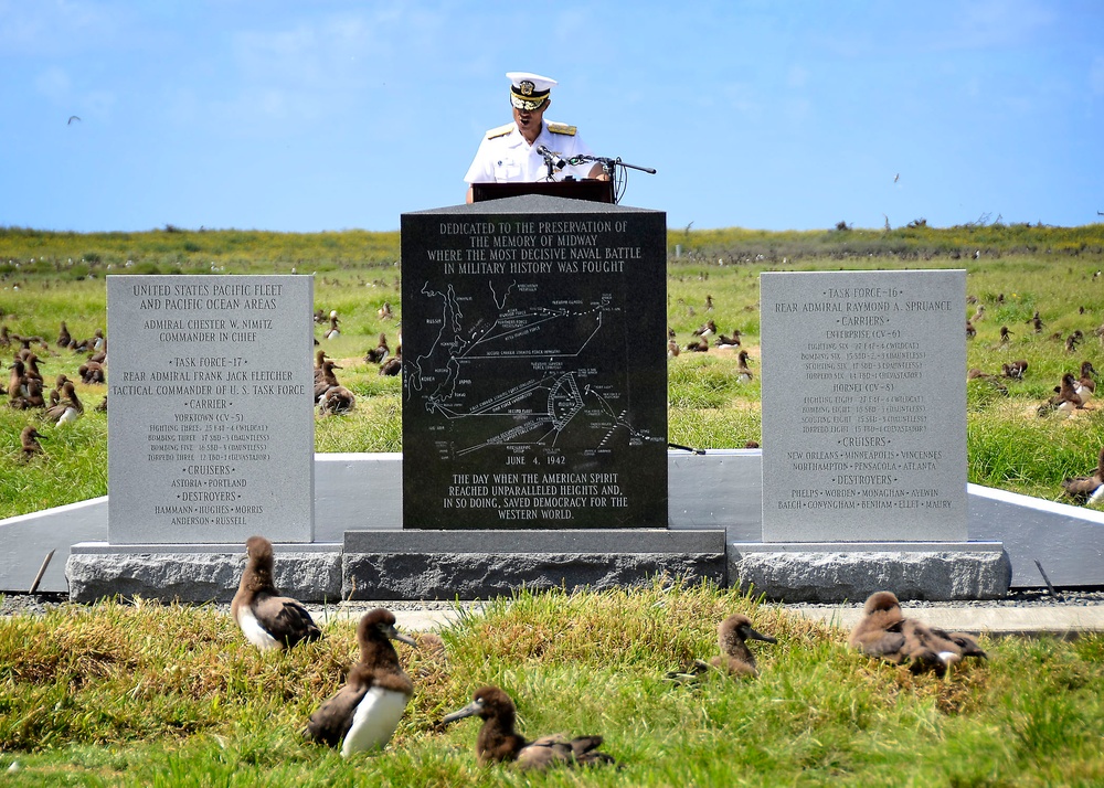 Battle of Midway ceremony at Midway Atoll