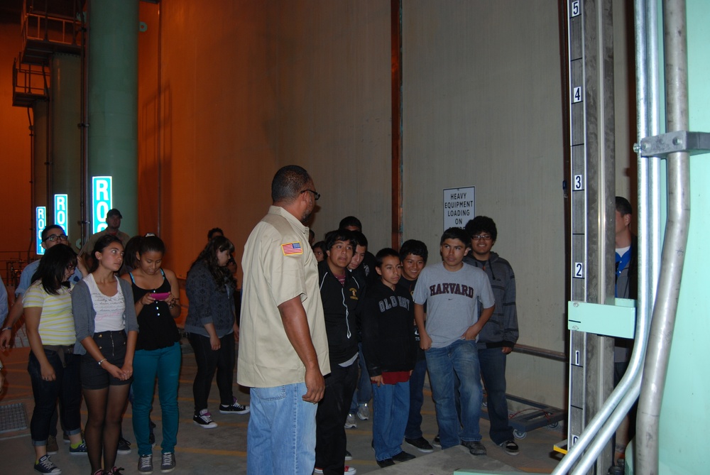 Students visit Prado Dam