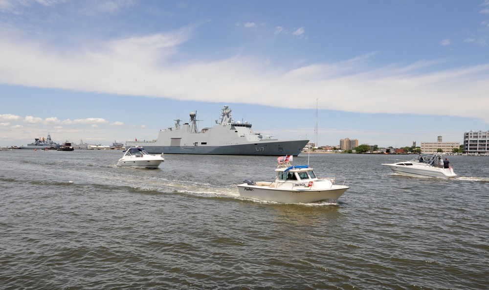 Coast Guard provides security during Parade of Ships