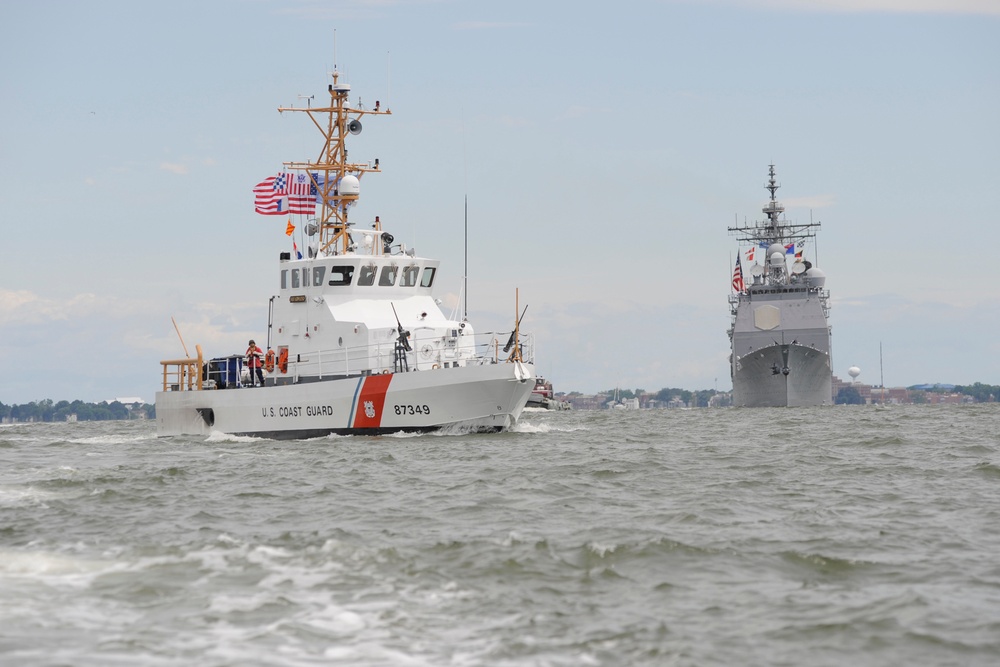 Coast Guard leads the Parade of Ships