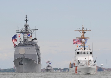Coast Guard leads the Parade of Ships