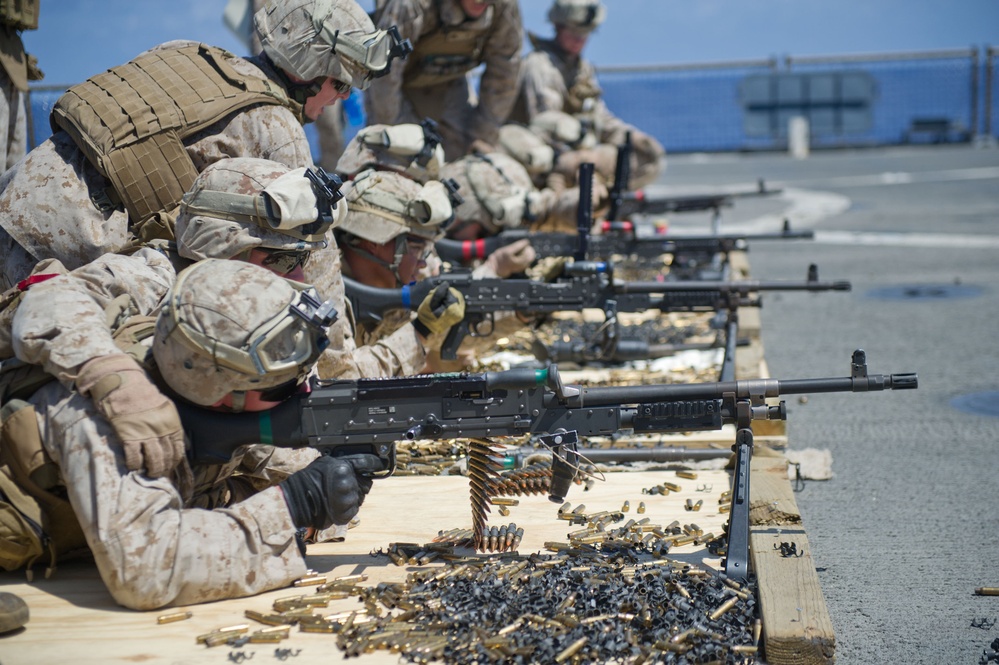 11th MEU Marines participate in live-fire training