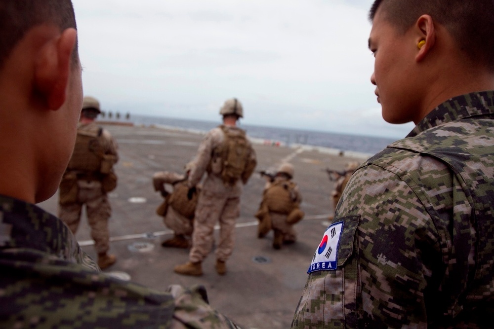 U.S., Korean Marines attend live-fire training