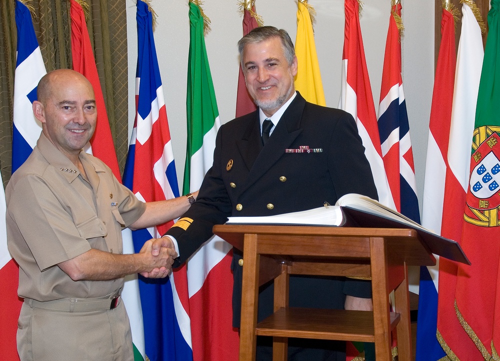 Office call with Adm. Campos