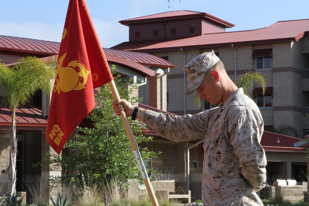 Company welcomes new leader as old commander deploys