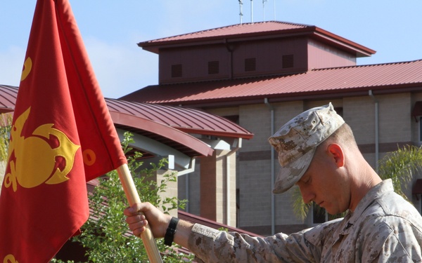 Company welcomes new leader as old commander deploys