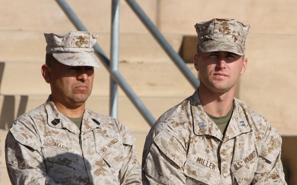 Company welcomes new leader as old commander deploys