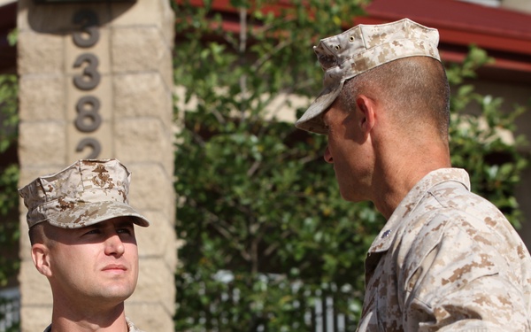 Company welcomes new leader as old commander deploys