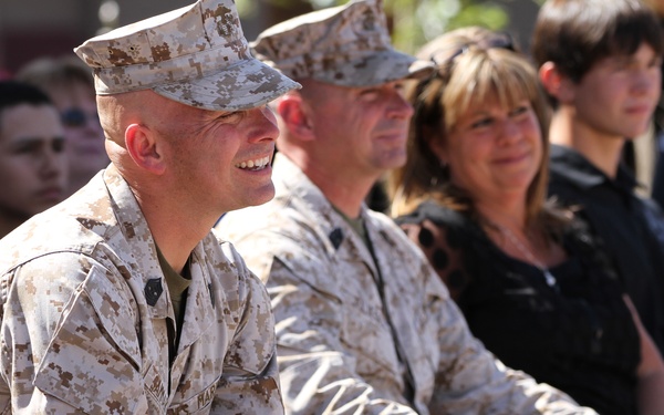 HQBN welcomes new enlisted leader back to “The Blue Diamond;” bids farewell to retiring Sgt. Maj.