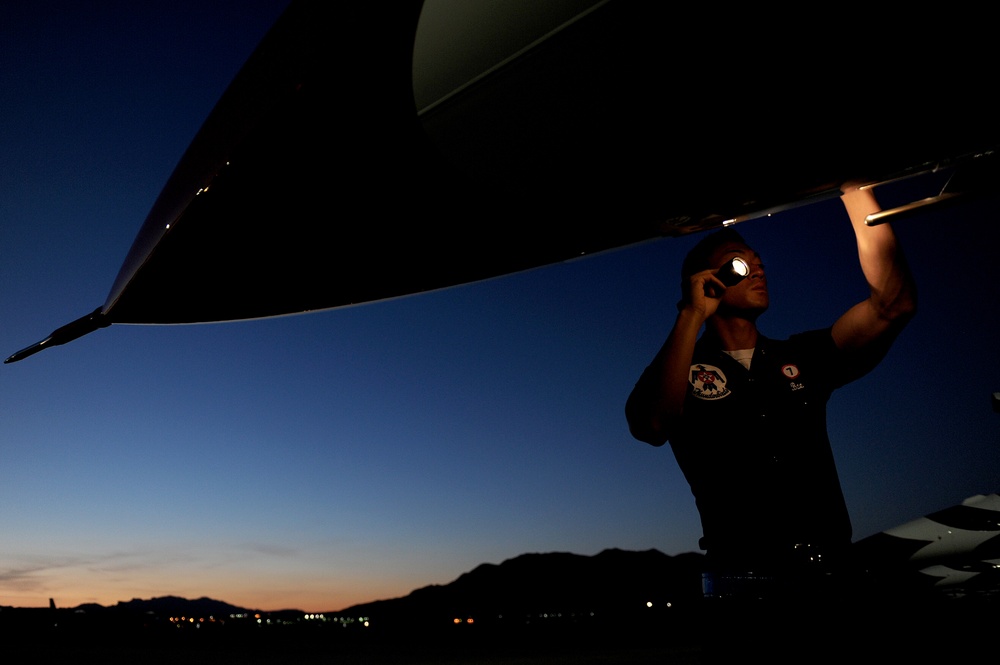Thunderbirds morning pre-flight inspections