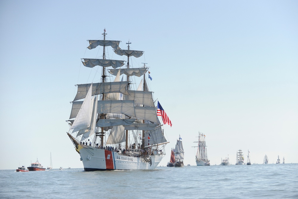 Coast Guard participates in Norfolk, Va. OpSail 2012's Parade of Sails