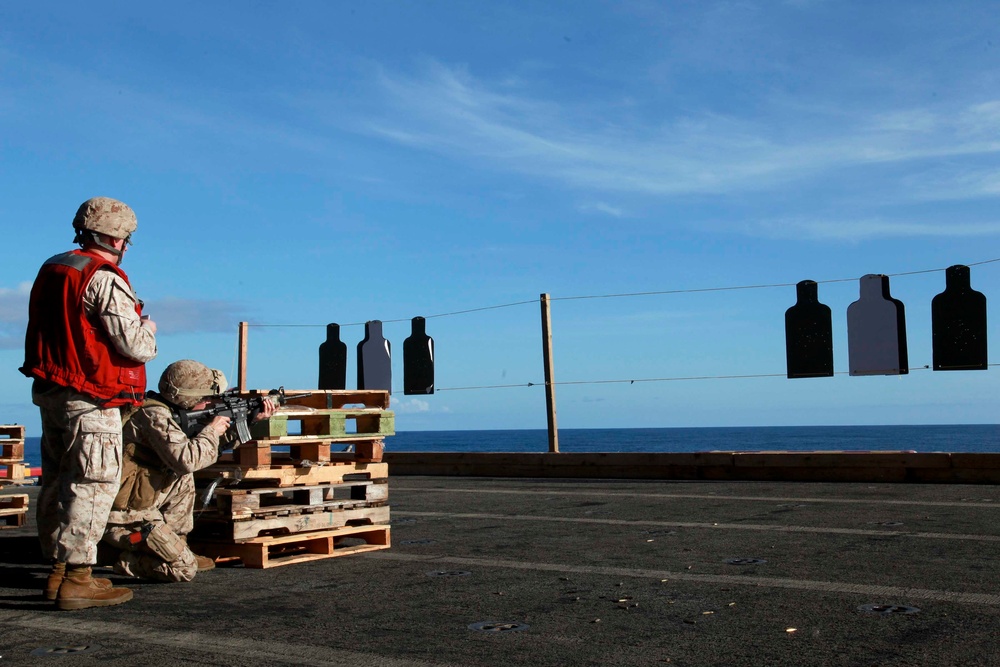 MEU Marines participate in live-fire while deployed