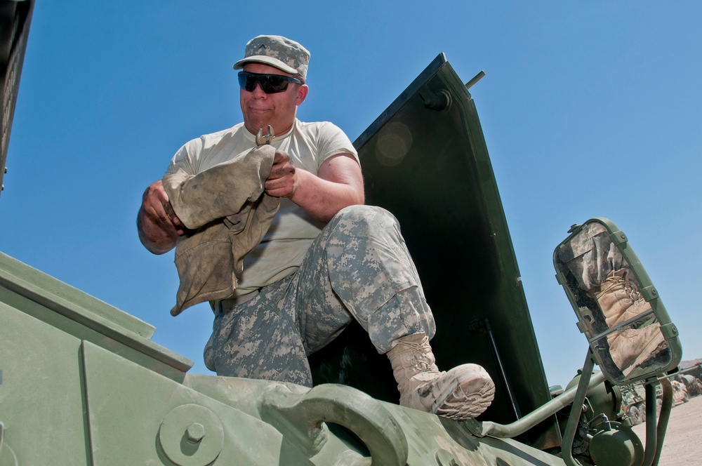 No time for slowing down: NTC rotation part of 4-2 SBCT mechanic’s first 'real Army' experience