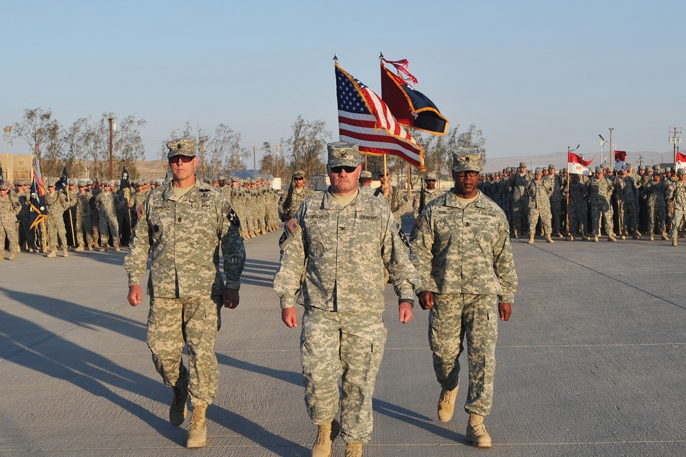 Raider Brigade conducts Change of Responsibility during NTC rotation