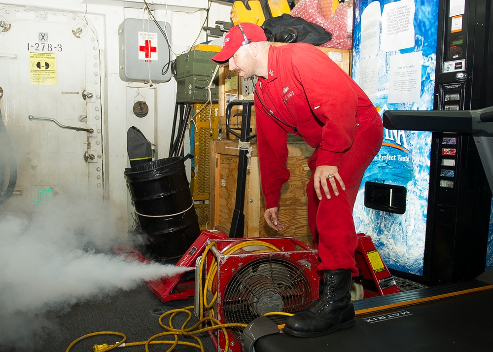 USS Taylor replentishment at sea