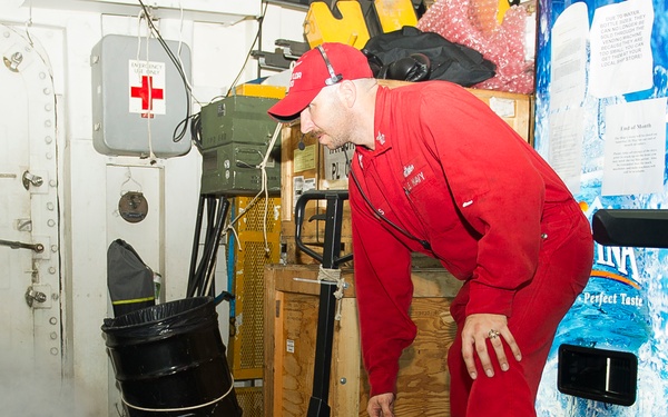 USS Taylor replentishment at sea