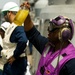 USS Taylor replentishment at sea