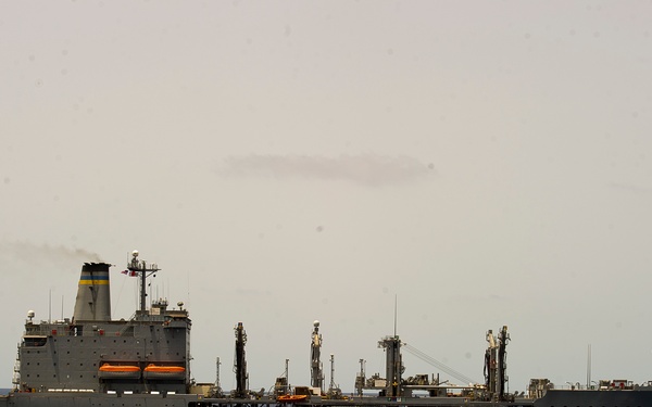 USS Taylor replentishment at sea