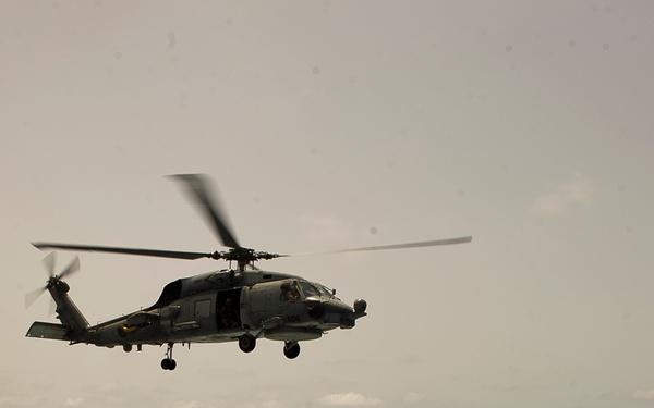 USS Taylor replentishment at sea