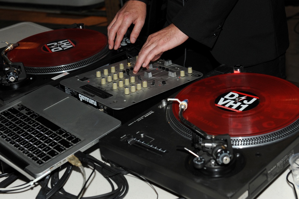 DJ VH 1 visits the 380th AEW