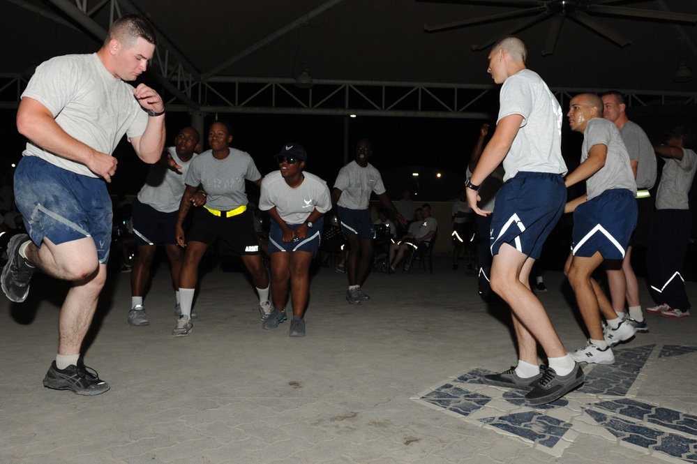 DJ VH 1 visits the 380th AEW