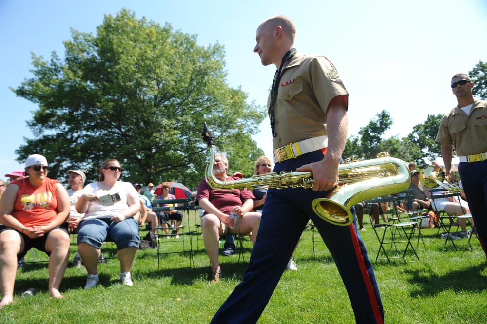 Marine Band performs at the start of Marine Week