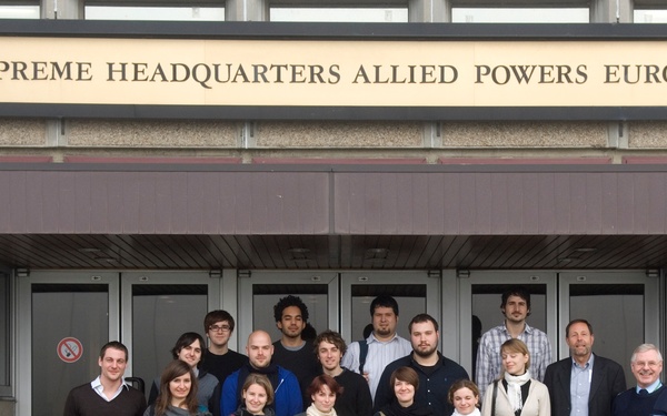 Group photo - Journalist school Munich and journalist trainees SWR