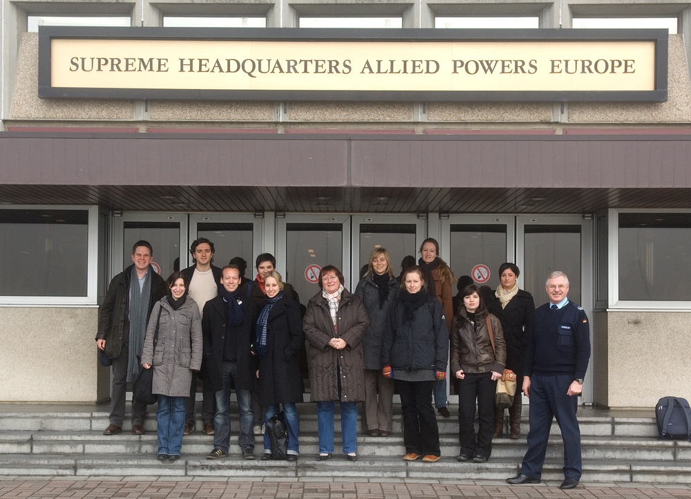 Group photo - Journalist school Munich and journalist trainees SWR