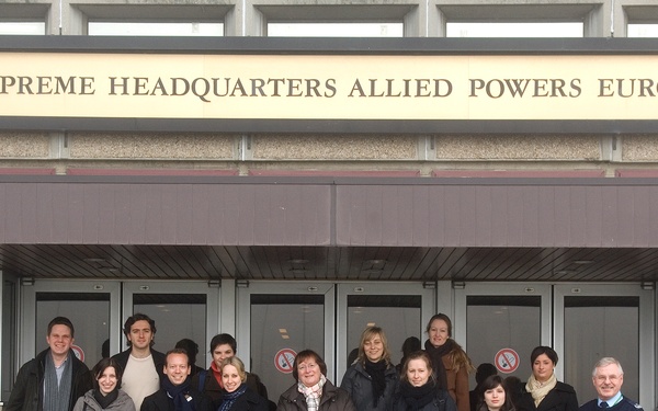 Group photo - Journalist school Munich and journalist trainees SWR