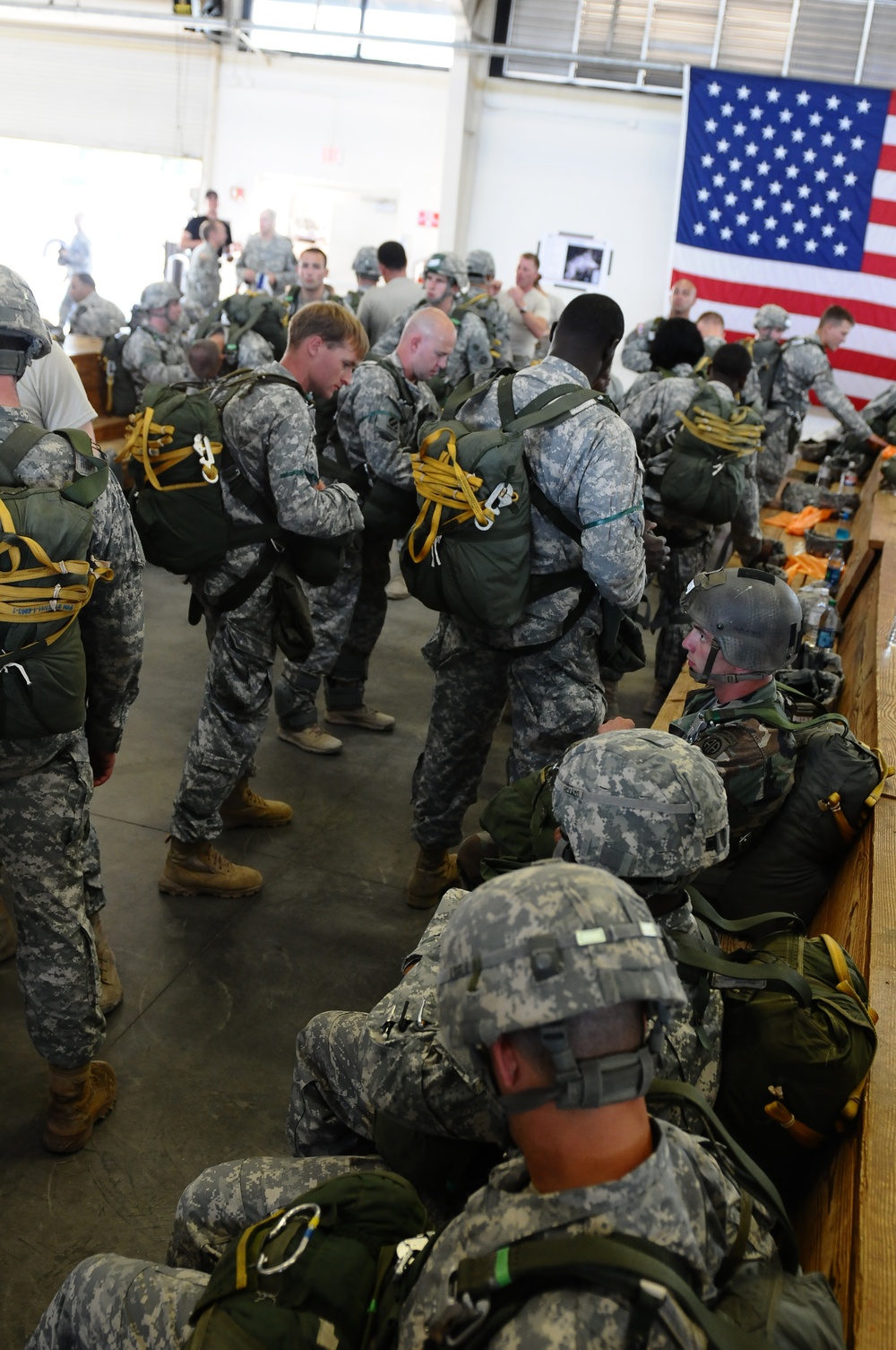 Rigging parachutes for the JOAX