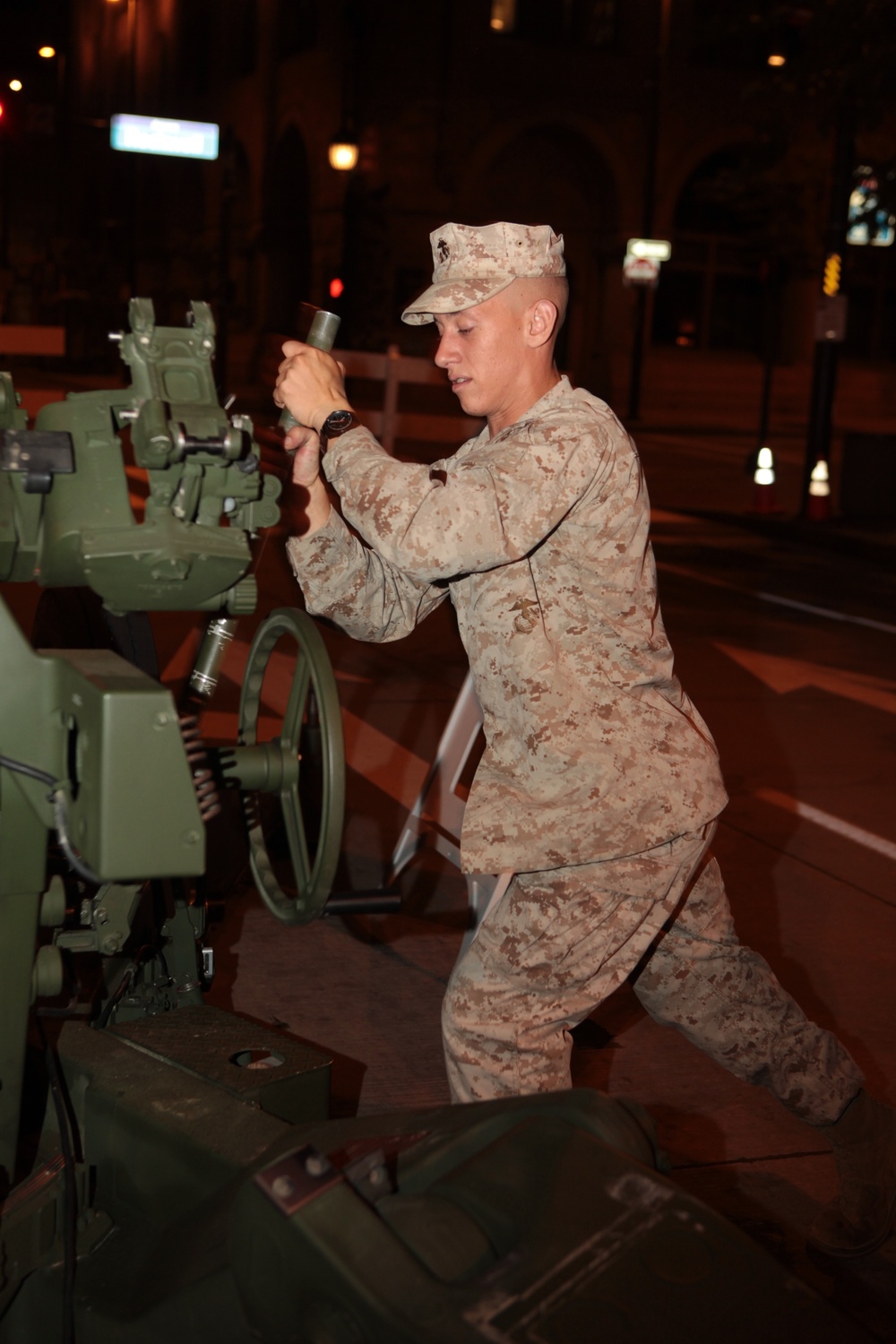 Marine Corps rolls out military vehicles for Marine Week Cleveland