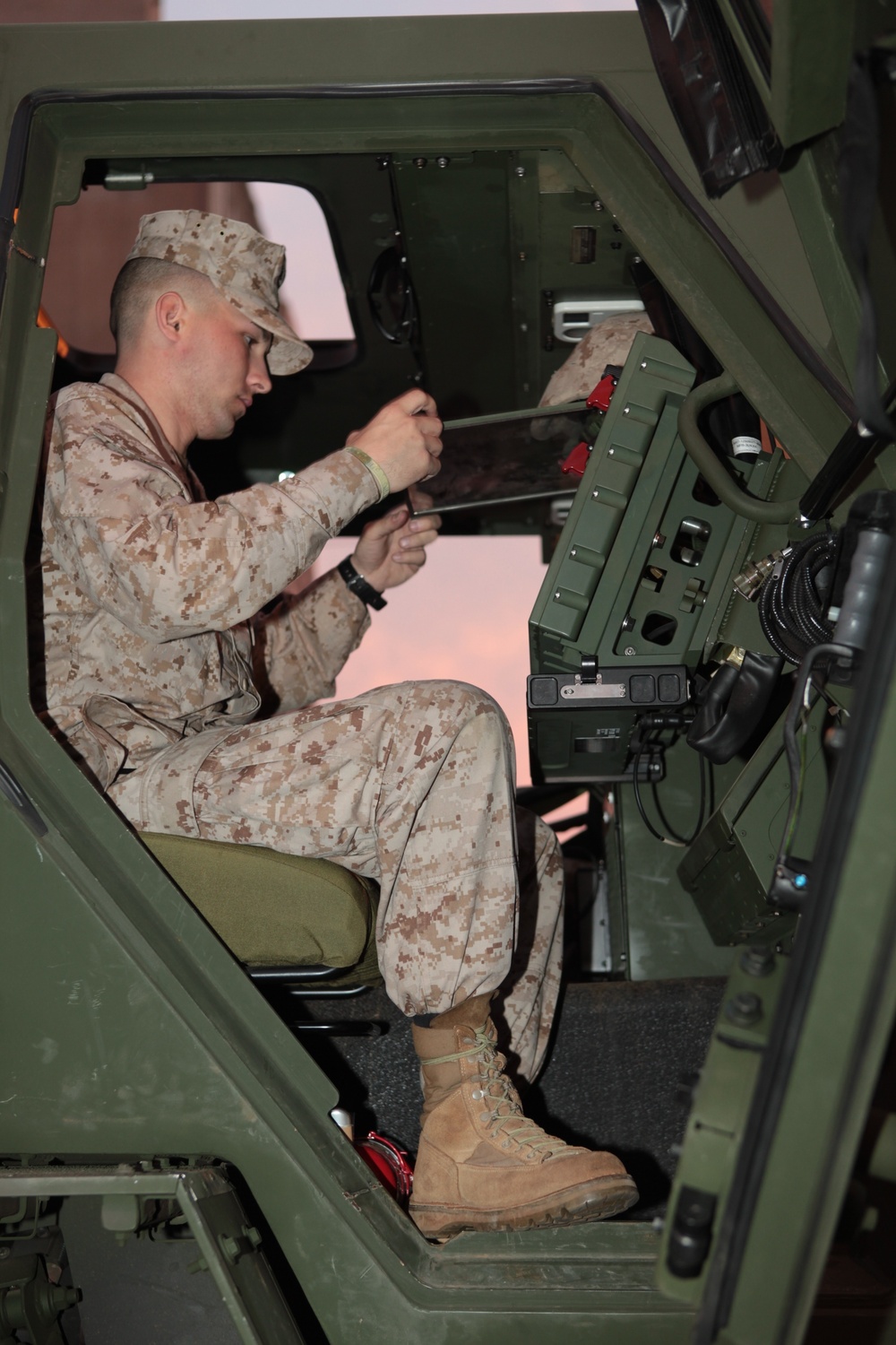 Marine Corps rolls out military vehicles for Marine Week Cleveland